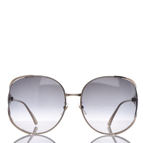 gucci round frame injected sunglasses|gucci oversized round sunglasses.